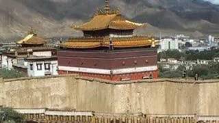Tibet View From The Pass Shigatse Tashilhunpo Monastery Tibet View From The Pass Shigatse Tashilhunpo Monastery