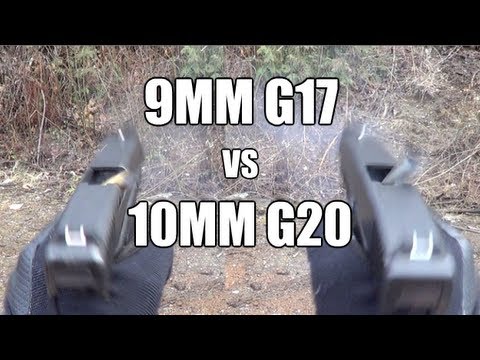 glock recoil test 9mm g17 vs 10mm g20 motion glock recoil test 9mm g17 vs 10mm g20 motion