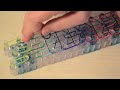 Rainbow Loom-Multicolor Triple Single bracelet for beginners-STEP BY STEP