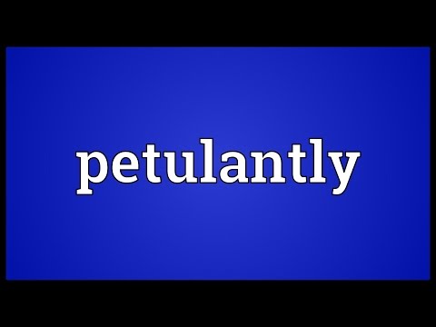 Header of petulantly