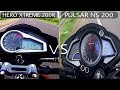Hero Xtreme 200R VS Pulsar NS 200 | Top Speed Test | Auto Gyann