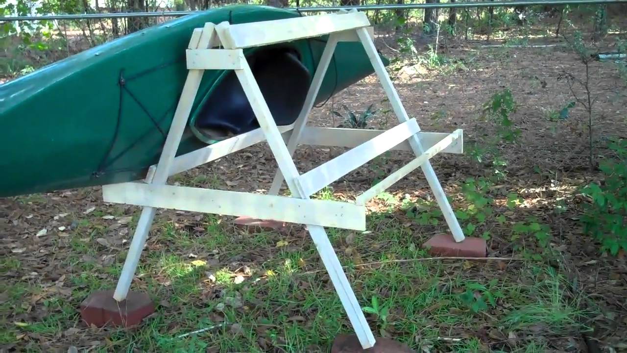 SAIL: Information Diy outdoor kayak storage rack