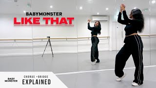 Babymonster - Like That - Dance Tutorial - Explained Chorus & Bridge