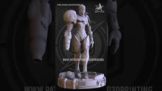 Samus Aran From Metroid 3D Stl Collectible Garage Kit