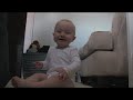 Baby Micah Laughing Hysterically at Laundry Basket