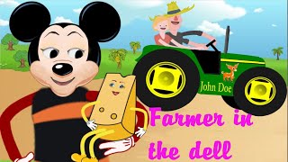 The Farmer In The Dell Karaoke Lyrics Kids Songs Nursery Rhyme Walt Disney Animations