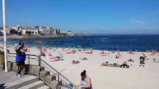 La Coruna, Spain, The City And The Beach