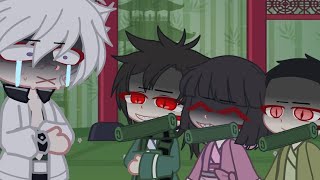 Demon Kamado Siblings Threatening Sanemi Be Like Kny Au Post Gacha Club