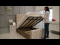 Ella Ottoman Bed Mink Crush Velvet