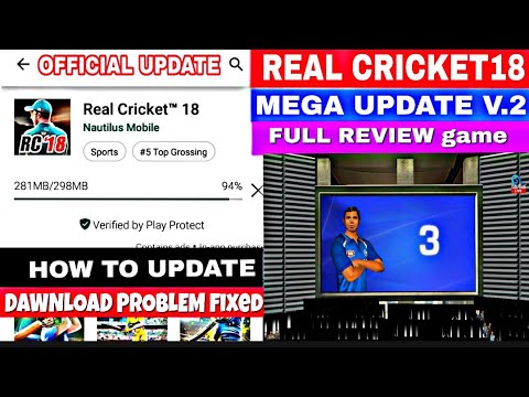 Real Cricket 18 Mega Update V.2 Full Review game |Fire works Top Features | How to update game