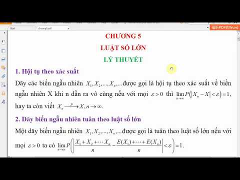 Lý thuyết Luật số lớn | Luật số lớn Trêbưsép - Định lý giới hạn trung tâm - Ứng dụng