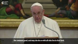 Pope condemns 'siege' of U.S. Congress