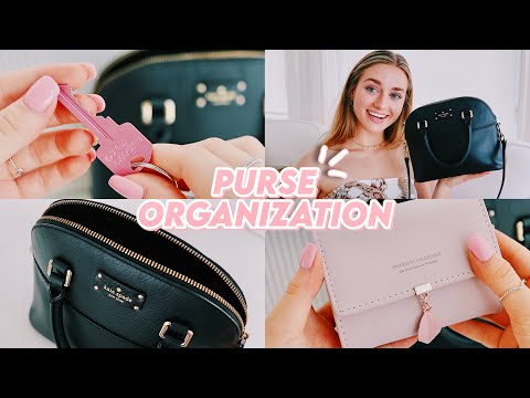 the BEST way to organize your purse (+ amazon products!!) - YouTube