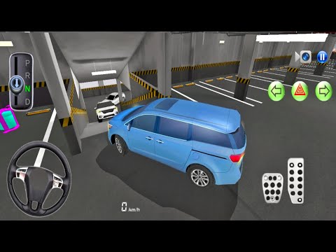 3d Driving Class #31 - New Old KIA Carnival MPV car in Parking Building - Android Gameplay