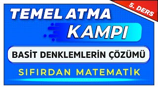 5. Ders - Denklem Çözümü