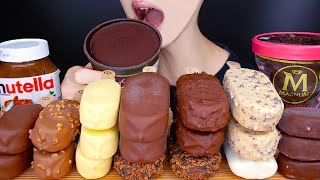 ASMR MAGNUM CHOCOLATE ICE CREAM PARTY MUKBANG 매그넘 초콜릿 아이스크림 먹방 アイスクリーム  Es krim 