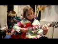 7 year old guitarist Zoe plays Sweet Child O Mine by Gun' 'N Roses