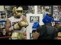 SHAWN PORTER LETS TEAM BROOK WATCH HIM SPAR