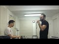 Фрагмент урока Максима Захарова с вокальным тренером Алексеем Замориным