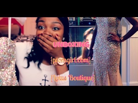 PROM DRESS UNBOXING+Spring Clothes Haul! (promgirl)