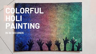 Colourful Holi Painting #Shorts