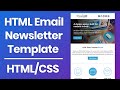 HTML Email Newsletter Template - Responsive HTML Email Tutorial 2024
