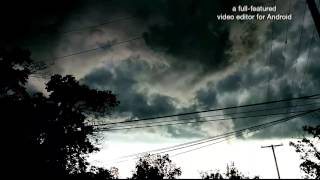 Tornado tries to make funnel cloud, Three Rivers, MI