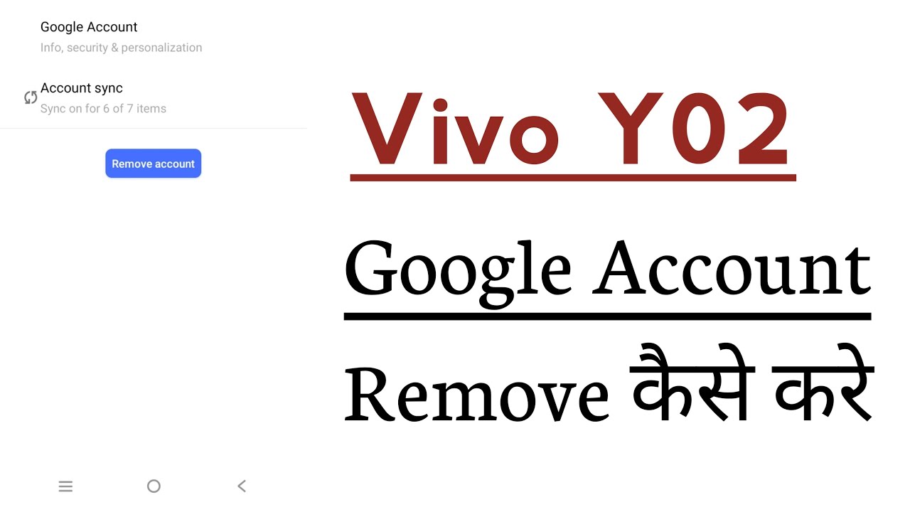 Vivo Y02 How To Remove Google Account Vivo Y02 How To Remove Google Account
