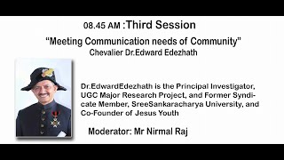 SINA 2020   Session 3  “Meeting Communication needs of Community”by Chevalier Dr