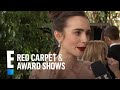 Lily Collins "Drops the Mic" for Meryl Streep | E! Live from the Red Carpet