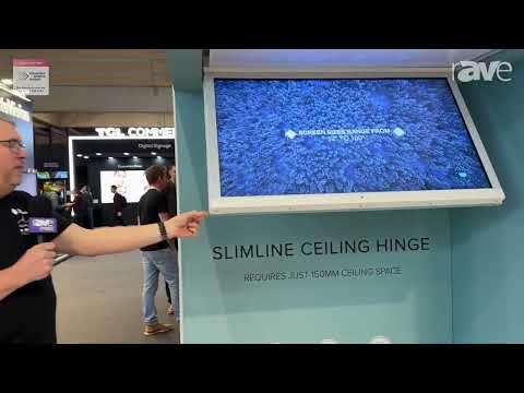 ISE 2024: Aquavision Introduces Slimline Ceiling Hinge for Concealing TVs in Ceilings
