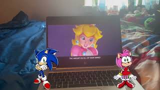 Sonic And Amy React To Princess Peach Vs. Amy Rose - Video Game Rap Battles