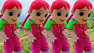 4 Badut Kompak Joget Tik Tok Mascot Badut Pink Dance Badut Jill Tiktok A Baru Kekinian