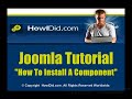 Joomla Tutorial: How To Install A New Component