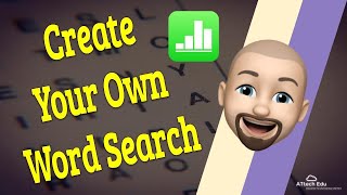 Using Spreadsheets to create a Word Search - Apple Numbers to teach spellings on iPad - Word puzzles