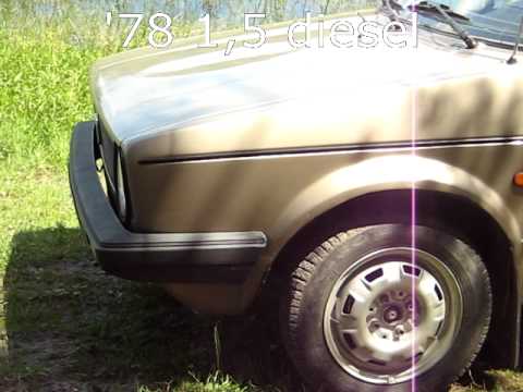 cold start vw golf mk1 diesel 15d 1978