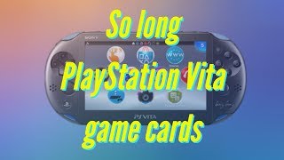 Sony is pulling the cord on all PlayStation Vita, physical game cards