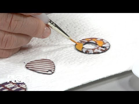 Cool Tools: Sunshine Color Enameling and Tube Rivet Earrings by Jan Harrell
