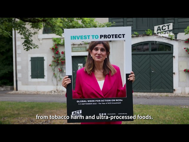 Watch Stop tobacco and ultra-processed food industries – HRH Princess Dina Mired on YouTube.