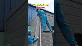 Lắp Đặt U Tôn Ốp Che Đầu Tấm Góc Ngoài Tường Panel