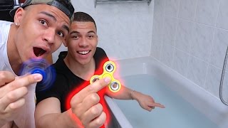 1000 KM/H FIDGET SPINNER (SCHWIMMT AUF WASSER?) | PrankBrosTV