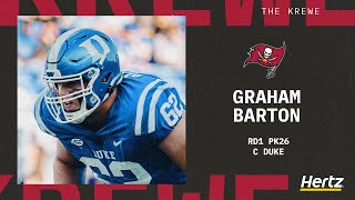 Bucs Draft Graham Barton 26th Overall | 2024 NFL Draft | Tampa Bay Buccaneers