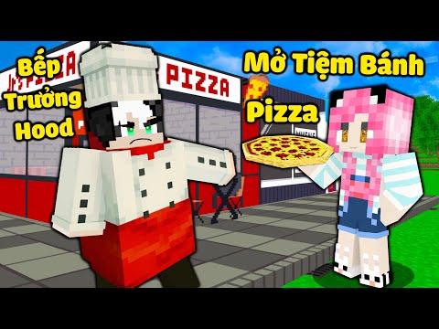 MỀU THỬ THÁCH 24 GIỜ CHẾ TẠO BÁNH PIZZA TRONG MINECRAFT*1 NGÀY REDHOOD LÀM PHỤC VỤ TIỆM BÁN PIZZA PE