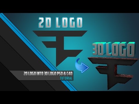 Как сделать 3d логотип из 2d