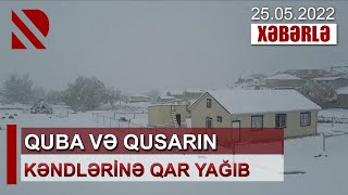 Quba Və Qusarın Kəndlərinə Qar Yağıb