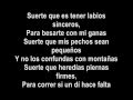 Shakira- Suerte (Lyrics- Letras)