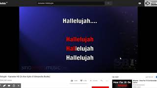243 Hallelujah Karaoke Hd In The Style Of Alexandra Burke 243 Hallelujah Karaoke Hd In The Style Of Alexandra Burke