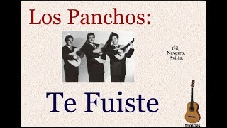 Watch Los Panchos Te Fuiste video