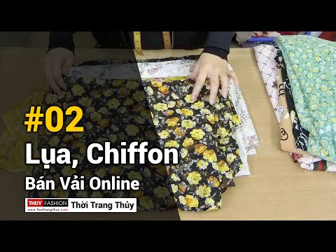 Hiểu về Vải lụa chiffon hoa (Số 02) Bán vải online Thời Trang Thủy
