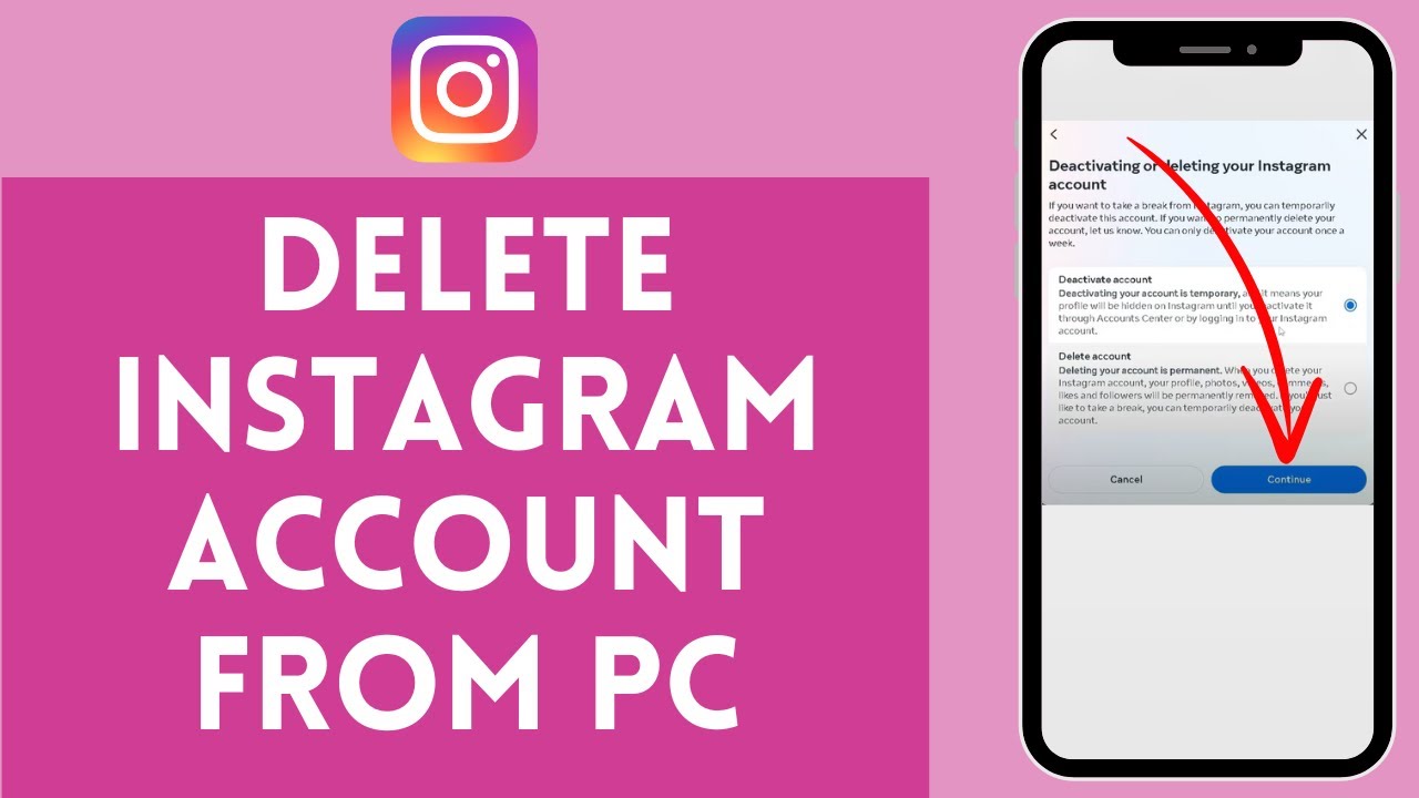 How to Delete Instagram Account From PC (2024) | Remove How to Delete Instagram Account From PC (2024) | Remove